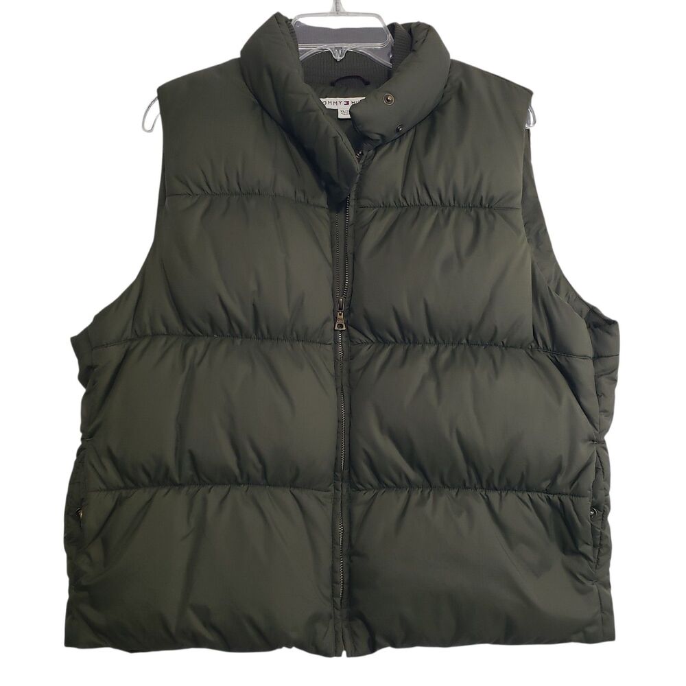Tommy Hilfiger Olive Green Puffer Vest